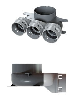 Pleno em polipropileno para instalação no chão 125 mm instalação direta - PEFLEX