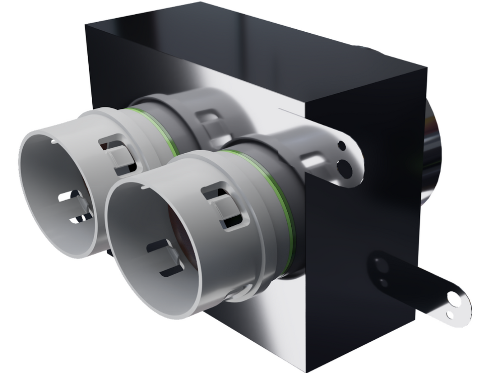 Pleno Linear (standard) 123 mm para ligação direta difusor - PEFLEX